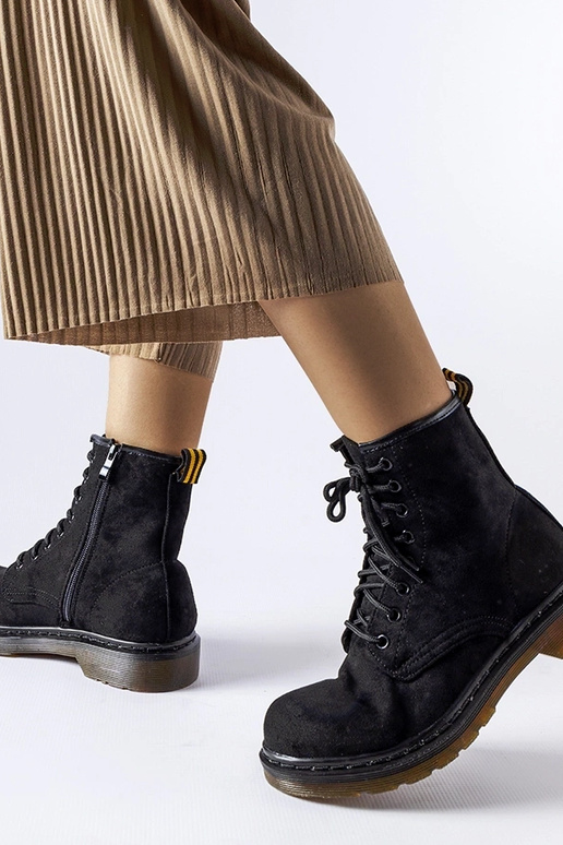 Scarpe da lavoro nere in suede...