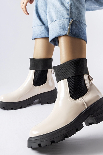 Stivali da lavoro slip-on beige di Breolungi 2