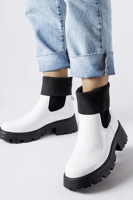 Stivali da lavoro slip-on bianchi...