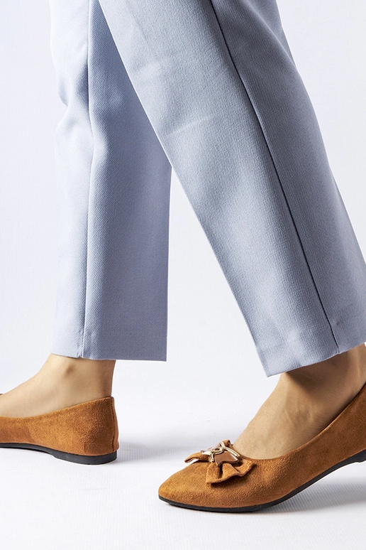 Ballerine Jetté marroni a punta