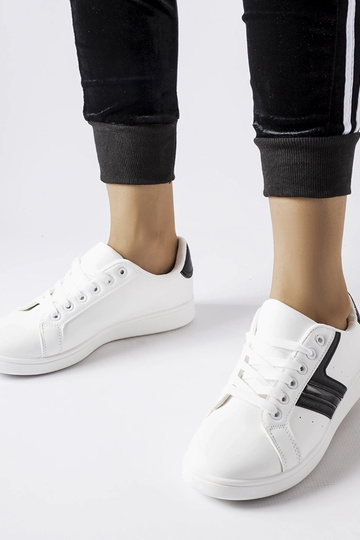 Sneakers bianche con inserti neri Rizzo