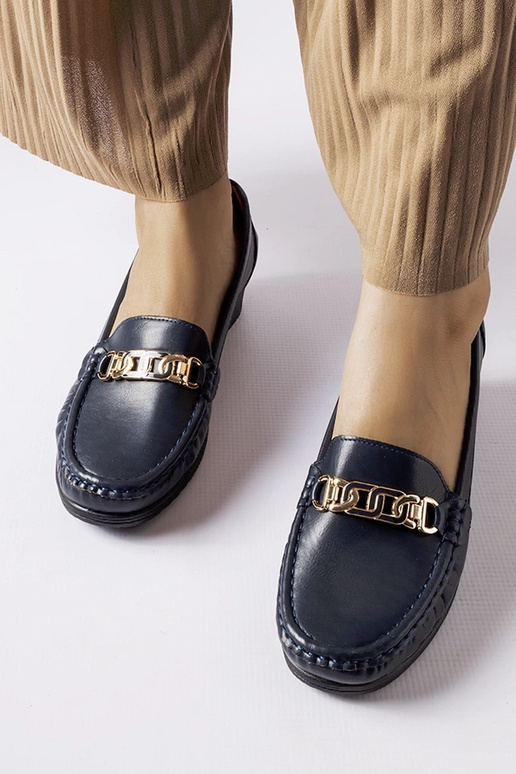 Mocassini con zeppa e fibbia Lerino...