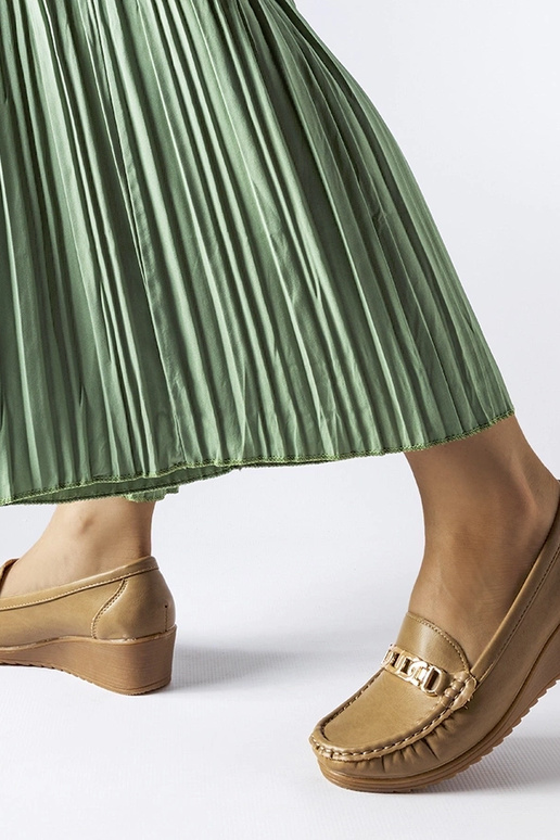 Mocassini con zeppa e fibbia Lerino...