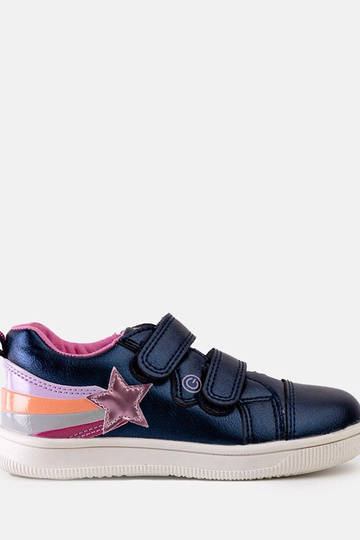 Sneakers per bambini con velcro blu Dahl