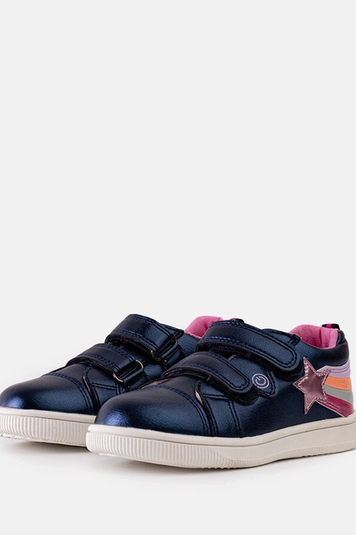 Sneakers per bambini con velcro blu Dahl