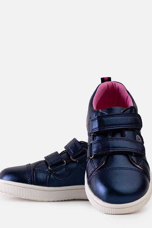 Sneakers per bambini con velcro blu Dahl