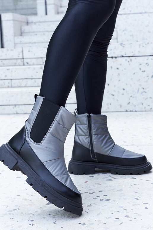 Stivali da neve isolati grigi Galvani