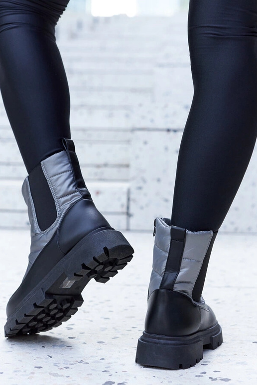 Stivali da neve isolati grigi Galvani