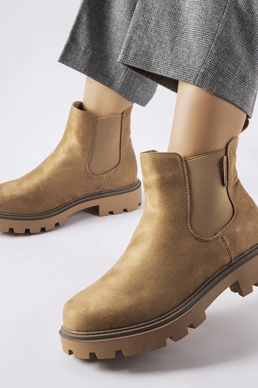 Stivaletti invernali color sabbia,...