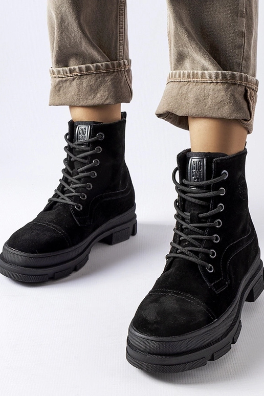 Borsa in pelle nera BIG STAR KK274524