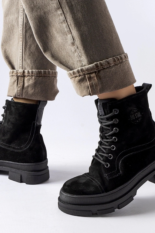 Borsa in pelle nera BIG STAR KK274524