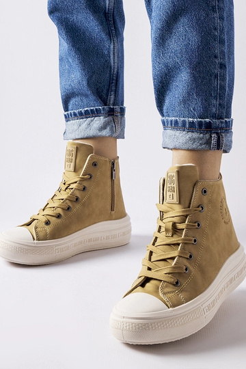 Sneakers calde beige scuro...