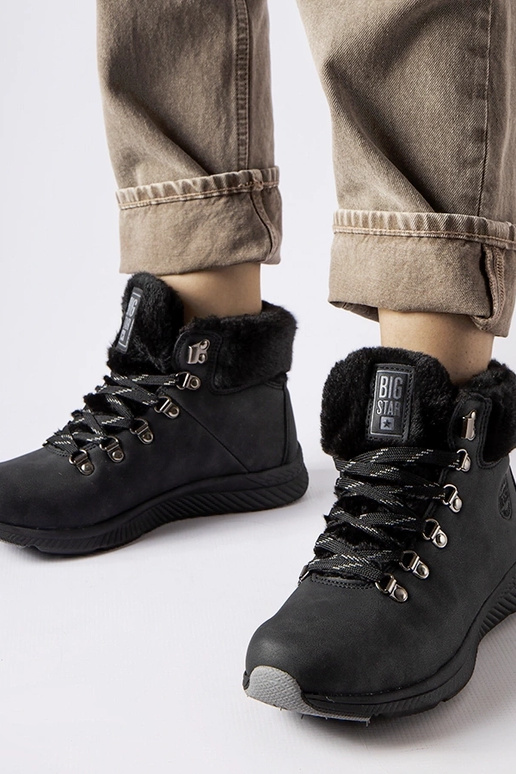 Stivali Big Star neri isolati MM274488