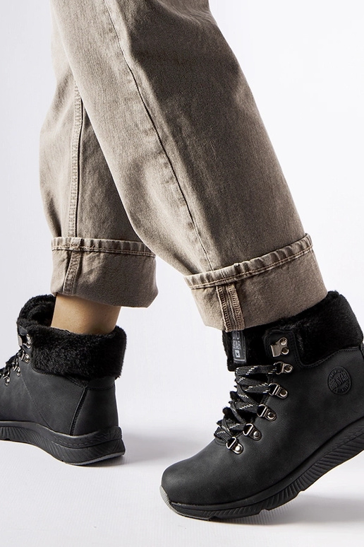 Stivali Big Star neri isolati MM274488