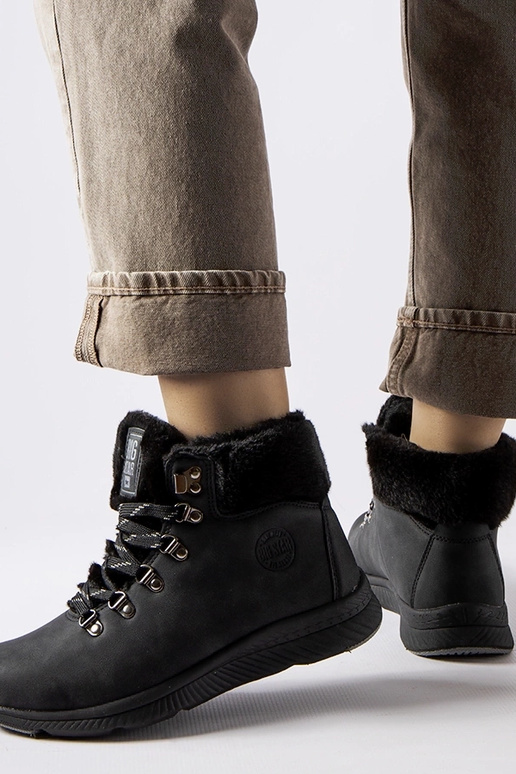 Stivali Big Star neri isolati MM274488