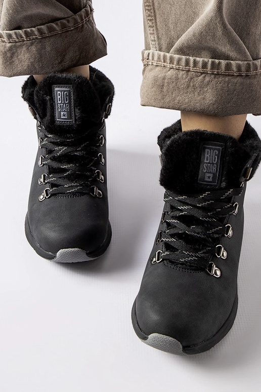 Stivali Big Star neri isolati MM274488