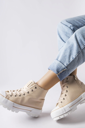 Sneakers beige isolate Big Star MM274038 2
