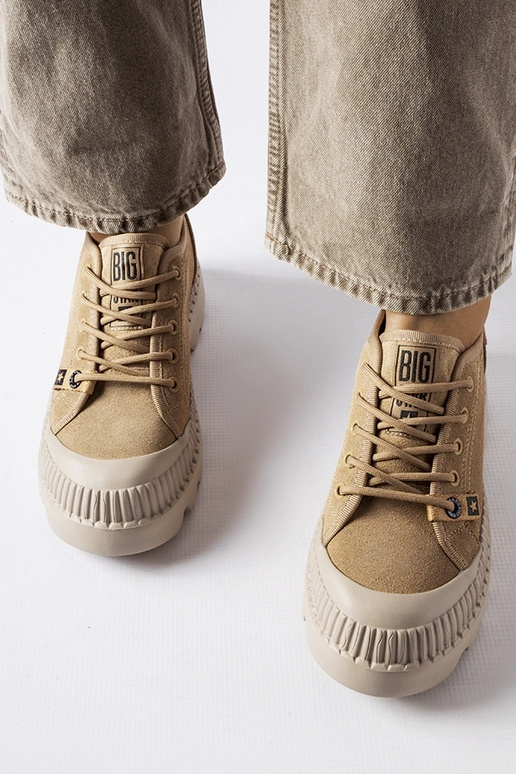 Sneakers in pelle beige Big Star...