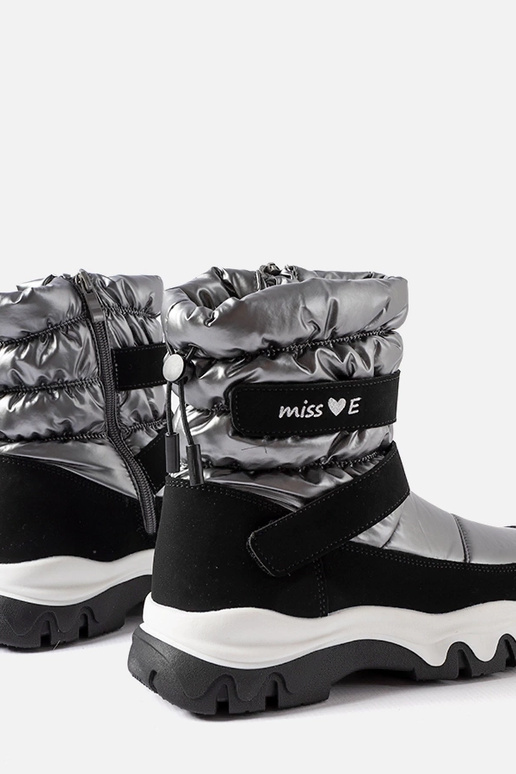 Stivali da neve per bambine neri e...