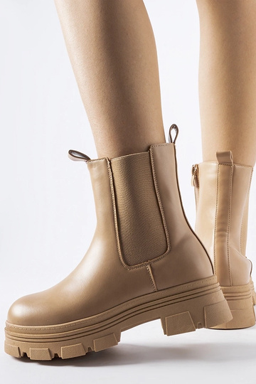 Stivaletti beige con... 2