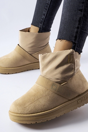 Stivaletti sabbia e neri in suede sintetico "Big Star MM274322"