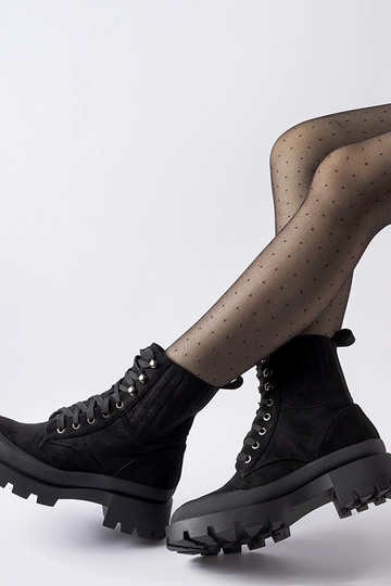 Stivali neri Orson in suede... 2