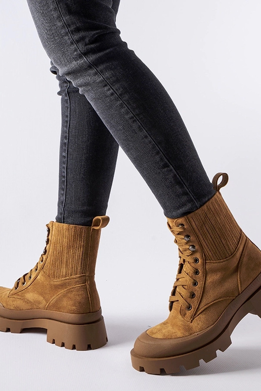 Stivaletti in eco-suede marrone Orson