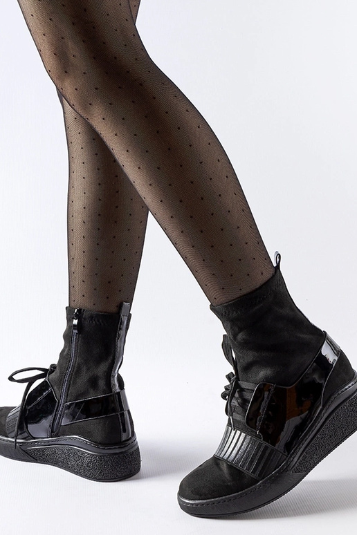 Stivali con zeppa a calzino Spoleto neri