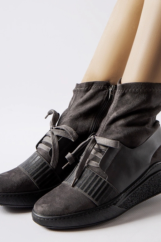 Stivali a calzino Spoleto grigi con... Stivali a calzino Spoleto grigi con...