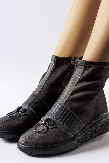 Stivali a calza grigi con... 2