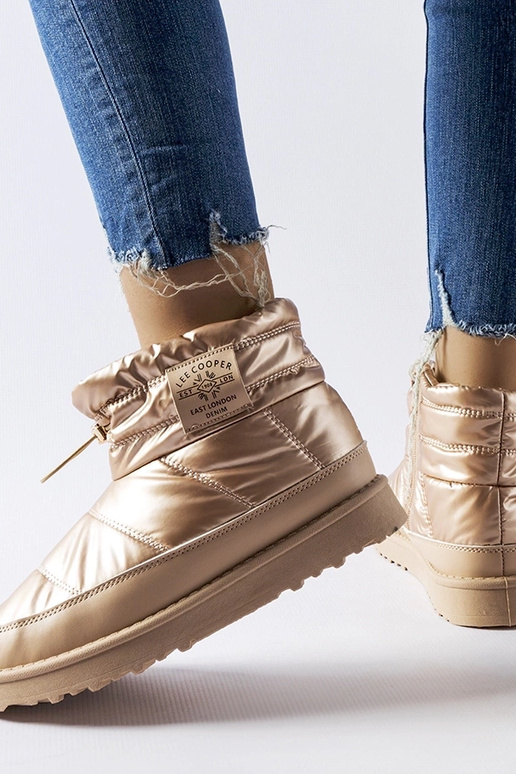 Stivali da neve dorati Lee Cooper... Stivali da neve dorati Lee Cooper...