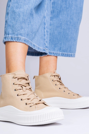 Ballerine grigio sabbia con...