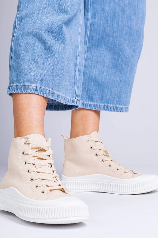 Ballerine color sabbia con plateau,...