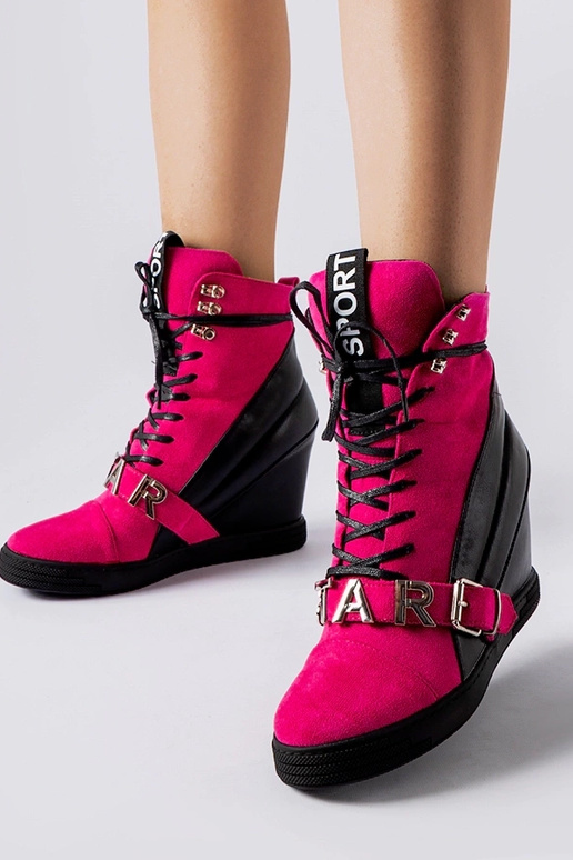 Scarpe sportive rosa-nere con...