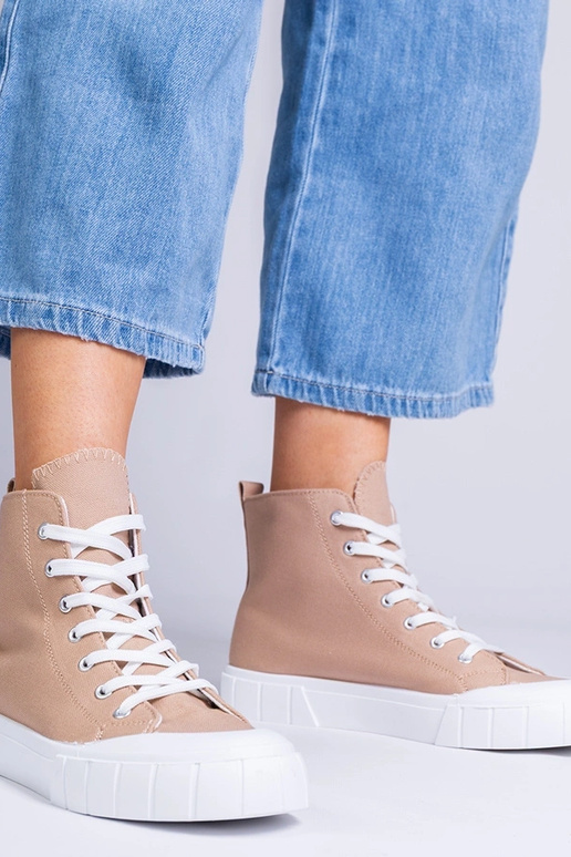 Ballerine marroni sopra la caviglia,...