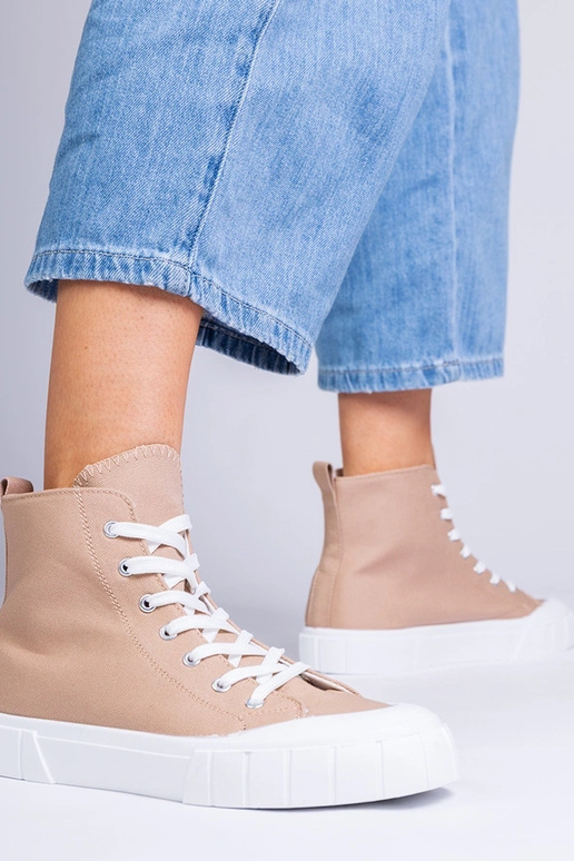 Ballerine marroni sopra la caviglia,...