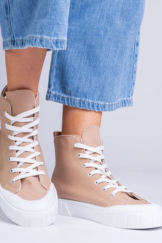 Ballerine marroni sopra la caviglia,...