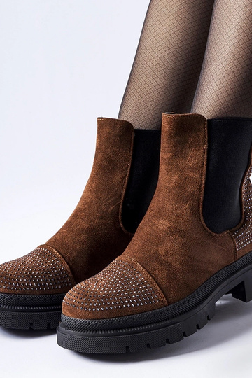 Stivaletti marroni con... 2