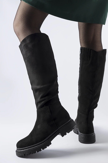 Stivali piatti isolati neri... 2