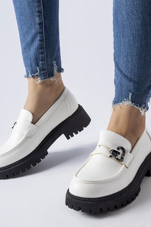 Mocassini con fibbia Francesca in...