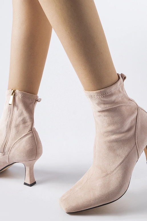 Stivaletti rosa con tacco basso Lucerne