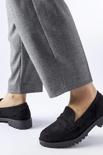 Scarpe classiche nere in suede sintetico Ticengo 2