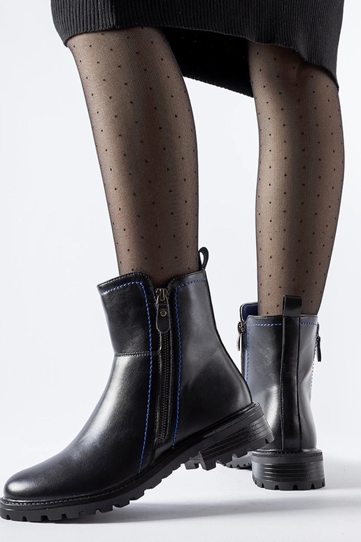 Stivali Nereo con filo blu decorativo