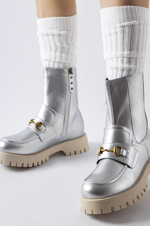 Stivaletti foderati argento Overlook