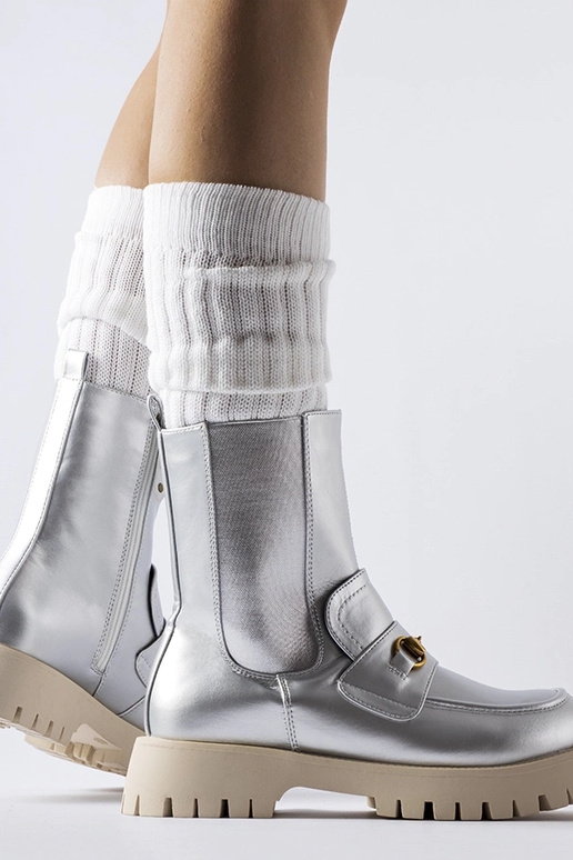 Stivaletti foderati argento Overlook