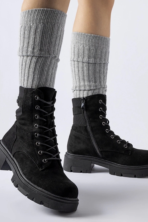 Stivali neri leggermente isolati in...