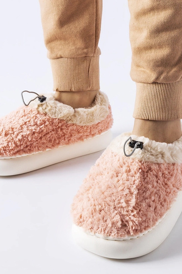 Pantofole calde rosa con...