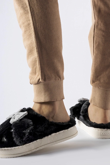 Pantofole nere calde con... 2