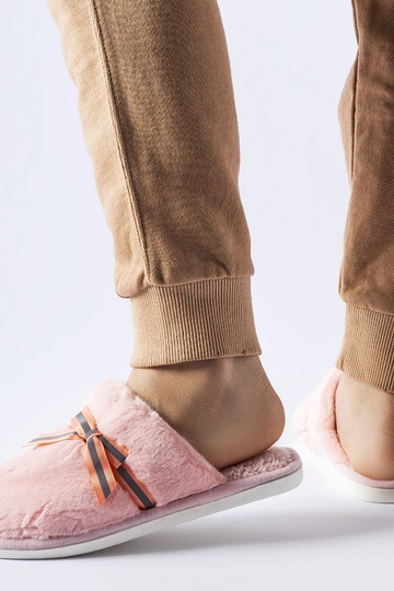 Pantofole calde rosa con fiocco Antonina 2