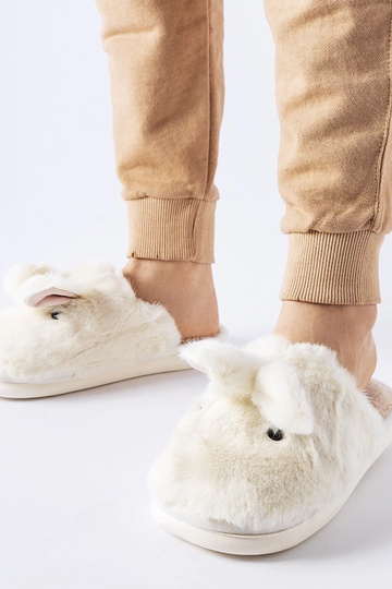 Pantofole bianche calde con...